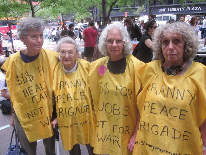 Members of the Granny Peace Brigade